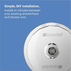 Brondell Shower Filter VivaSpring, Compact Polished Chrome – High Output - Image 7