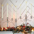 WPONSZU 10 Inch Ivory Spiral Taper Candle Set of 12 Pack Unscented Dripless - Image 4