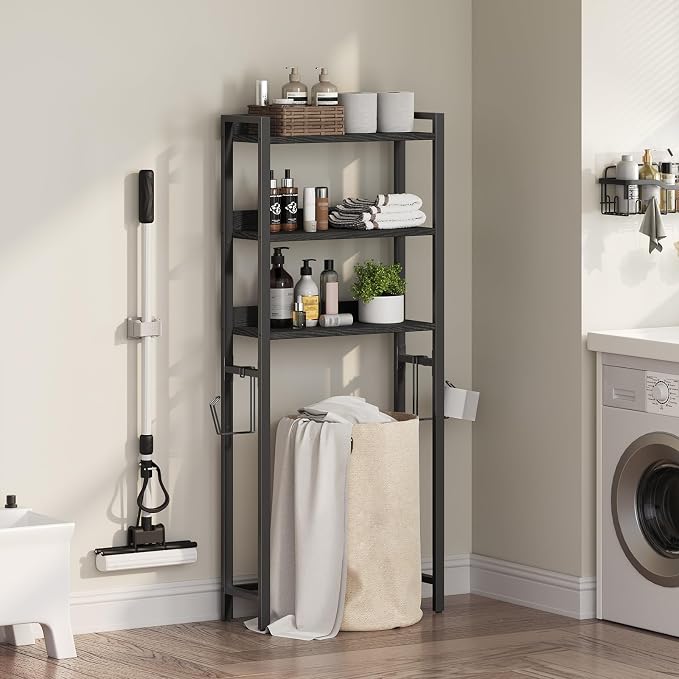 MAHANCRIS Over The Toilet Storage Rack, 3 Tier Bathroom Organizer Over Toilet - Image 4