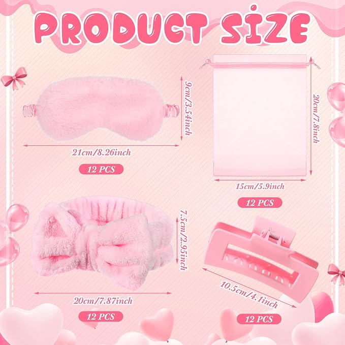 48 Pcs Spa Party Supplies Sleepover Essentials Gift - Image 2