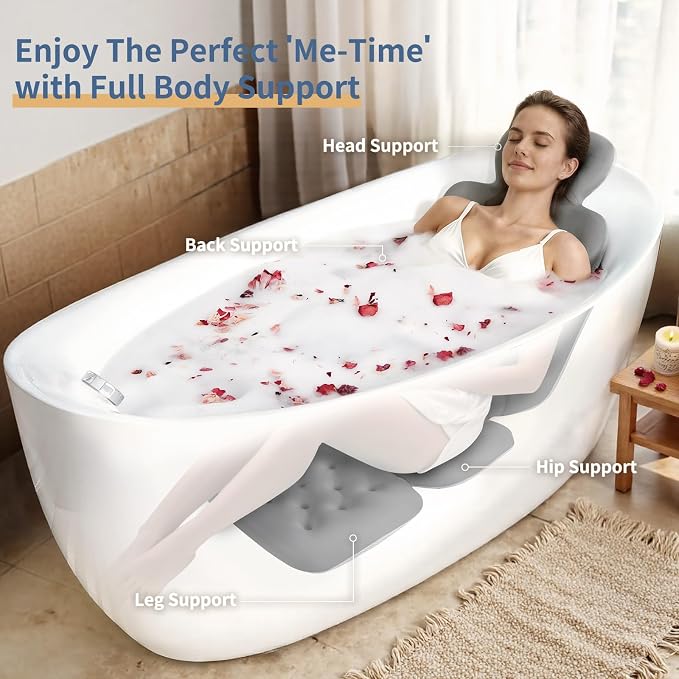 Bath Cushion, Full Body Bathtub Pillow - Image 3