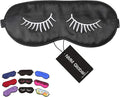 100% Mulberry Silk Sleep Mask Blackout, Cute Natural Sleeping Mask by NMMGlobal