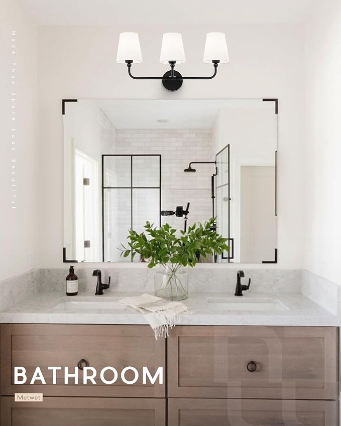 Bathroom Light Fixtures, Matte Black Vanity Lights - Image 7