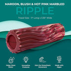 Oceanfoam Ripple Travel Foam Roller Firm Mini Foam Roller - Image 3