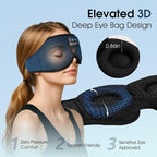 ZUMUSEN Bluetooth Sleep Headphones, 3D Wireless Music Eye Mask - Image 2
