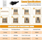 3 Person Infrared Sauna 0-5mG Ultra Low EMF Far Infrared Sauna - Image 6
