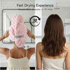 2-Pack Women's Microfiber Hair Towel Wrap: 50% Faster Drying, Ultra - Image 8