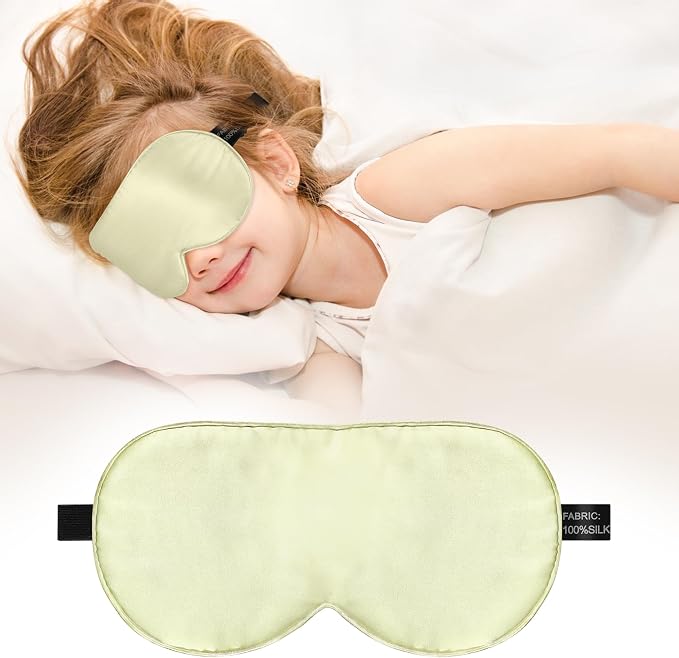 Kids Sleep Mask Eye Cover, 100% Real Natural Pure Silk Eye Mask - Image 7