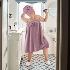 Xtinmee 2 Sets Plus Size Womens Wrap Towel - Image 5