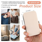 6 Sets Manicure Set 8 in 1 Stainless Steel Nail Clippers Pedicure Kit, - Image 2