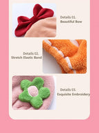 Hair Drying Towel for Kids Girls, Cute Cartoon Absorbent Quick Drying Bath Wrap - Image 4