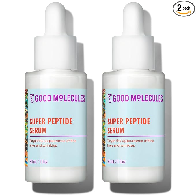 Good Molecules Super Peptide Serum Pack 2 – 1 fl oz / 30 ml Each | Lightweight by GoodMolecules