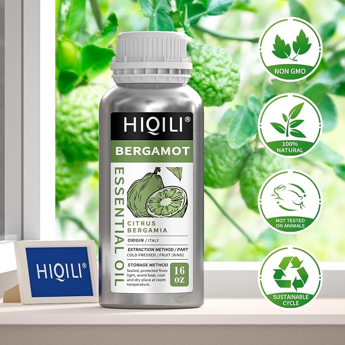HIQILI Bergamot Essential Oil for Diffuser, 100% Pure & Natural - Image 6