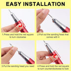 Nail Drill Bit Russian Manicure Drill Bits Nature Nail Buffer Bit - Image 5