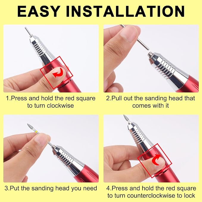 Nail Drill Bit Russian Manicure Drill Bits Nature Nail Buffer Bit - Image 5