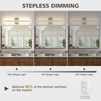 JUSHENG Brushed Nickel Vanity Lights - Image 4