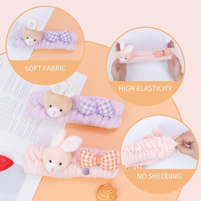 PERFECTSIGHT Kawaii Headband for Spa, Washing Face, Party - Image 2
