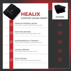 Healix Comfort Sauna Blanket Insert – Ultra-Soft Sauna Towel Liner Made of 65% - Image 2