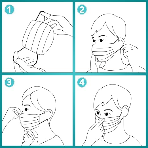 ZTANPS 50PCS Disposable Face Masks, 3 Layer Protection Black Disposable Face - Image 6