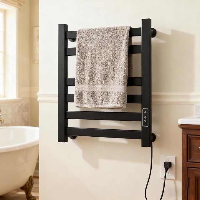 Verida Towel Warmer Rack, Heated Towel Rack - Image 2