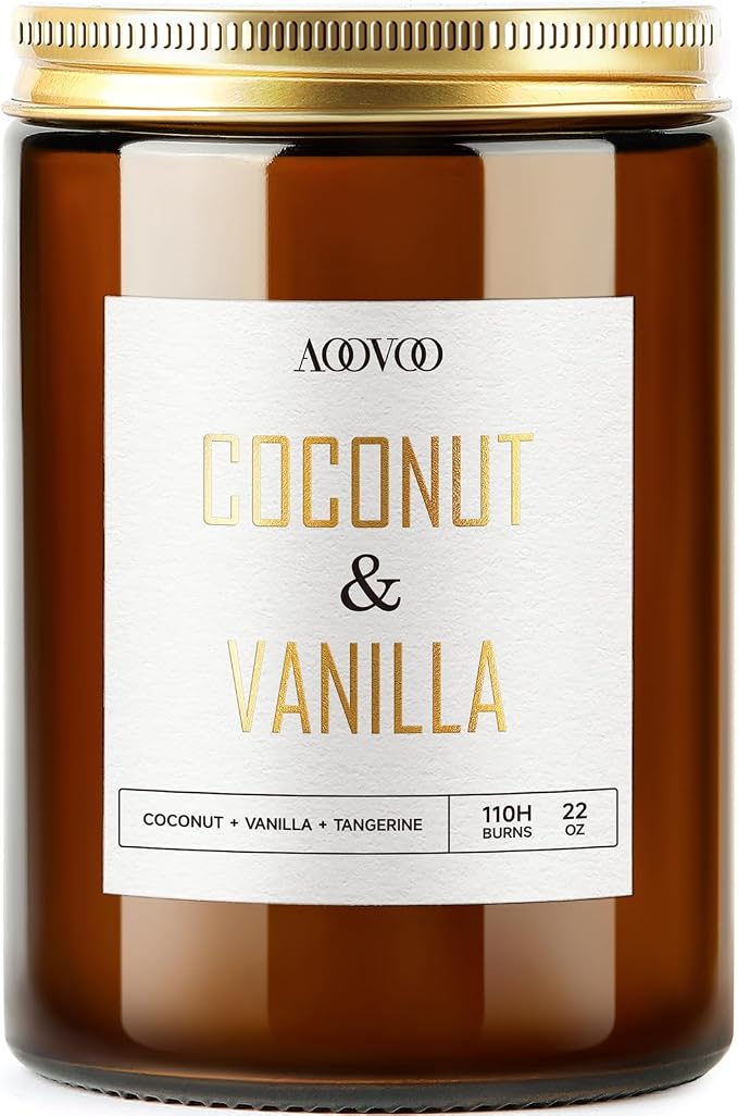 AOOVOO Vanilla Coconut Candle by AOOVOO