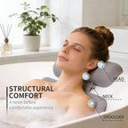 4D Silicone Bath Pillow for Tub, Upgraded Adjustable Bathtub Pillow Head Neck - Image 2