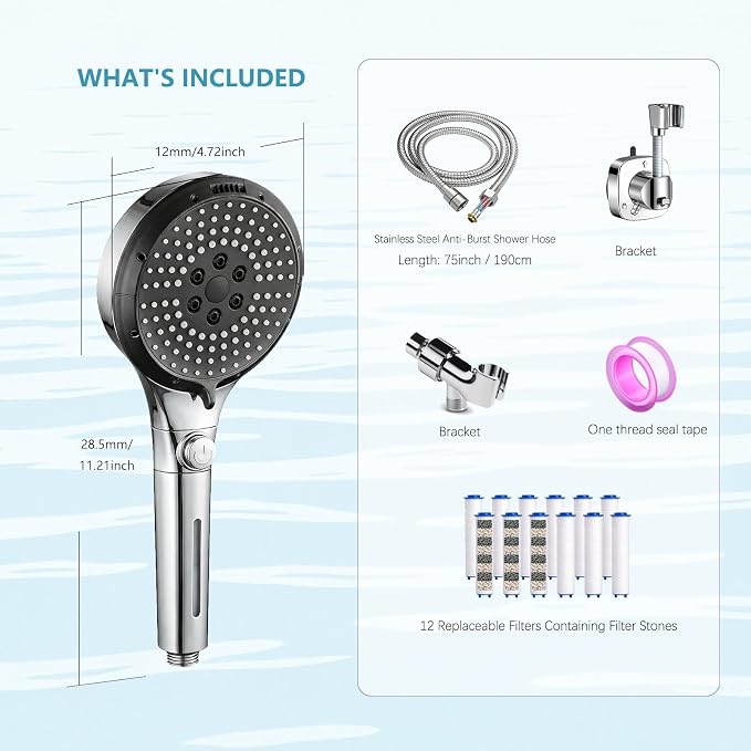 Filtered Shower Head with Handheld - Image 5