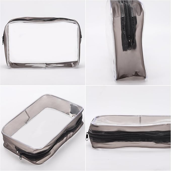 Tbestmax 10 Pcs Clear Cosmetic Bags Makeup Bags Portable Waterproof Travel - Image 4