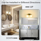Bathroom Vanity Light Fixture Over Mirror - Image 4