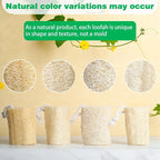 pisdoplop Natural Loofah Exfoliating Body Sponge Scrubber, 5 inch-Long Organic - Image 9