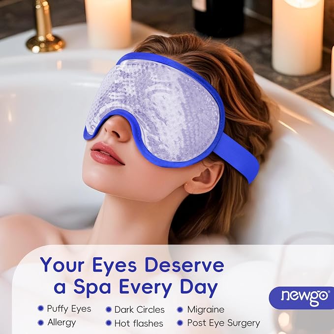 NEWGO Cooling Eye Mask for Puffy Eyes, Cold Eye Mask Eye Ice Pack for After - Image 3