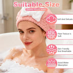 2 Pack Ultra Absorbent Hair Quick Drying Towel - Image 3