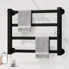 ENZE Smart Heated Towel Rack, 4-Bar Wall-Mounted Electric Towel Warmer 115W by ENZESMART