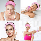 Spa Gift Set: Bubble Headband, Face Wash Headband, Skin Care Wristbands - Image 5