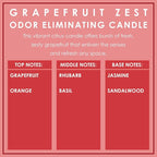 Grapefruit Zest Odor Eliminating Highly Fragranced Candle - Image 5