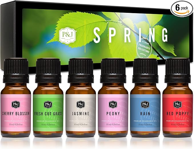 P&J Trading Fragrance Oils for Diffusers for Home Spring Set Fragrance Scents by PJTrading
