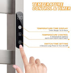9 Bars Wall Mounted Towel Warmer, Heated Towel Rack - Image 2