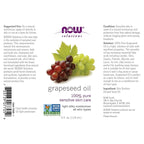 NOW Solutions, Grapeseed Oil, Skin Care - Image 2