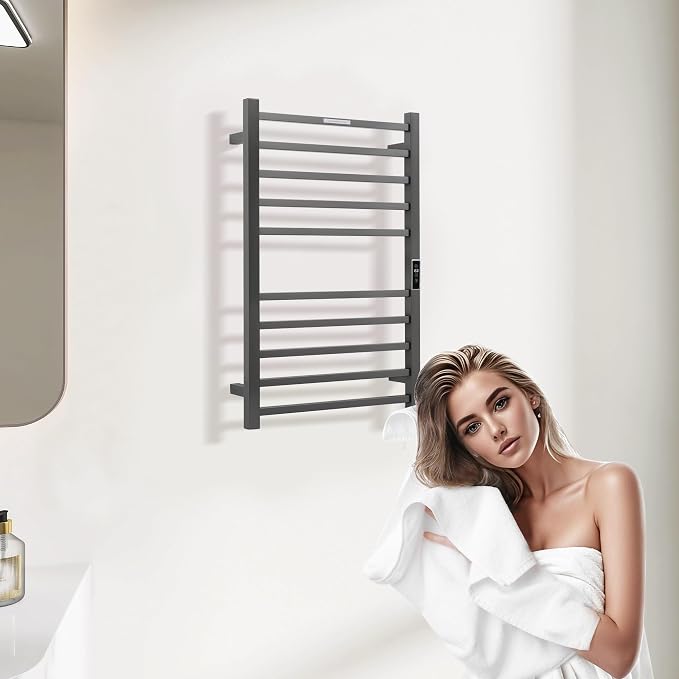 Heated Towel Racks for Bathroom, Wall Mounted Electric Towel Warmer Racks - Image 5