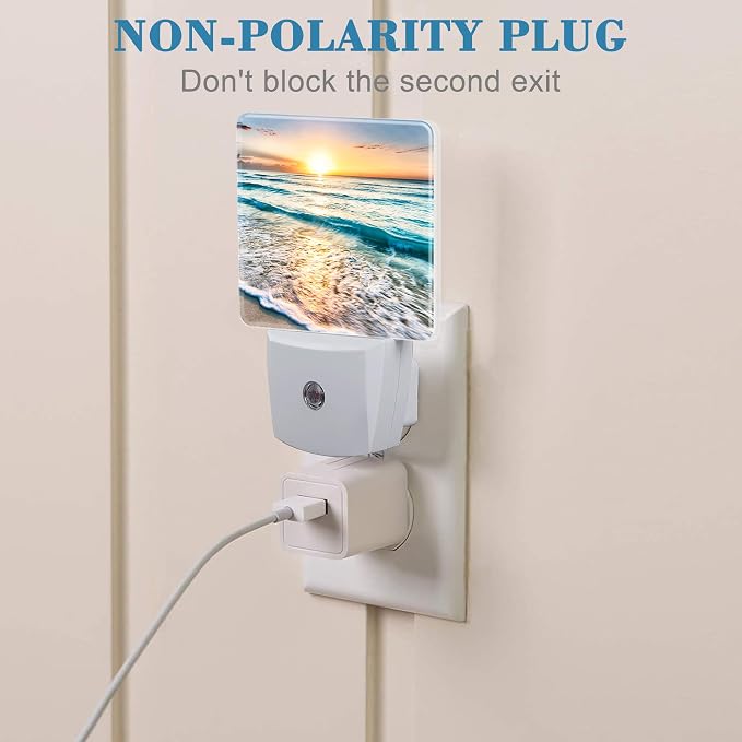 Beautiful Sunrise Over Beach Night Light Plug into Wall - Image 3