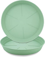 LWALRS Plant Saucer 14 Inch 2 Pack 6 8 10 12 14 16 18 20 25, Plastic Plant Trays by LWALRS