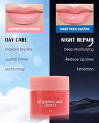 Lip Sleeping Mask Set-4 Pcs Moisturize & Nourish Lip Balm, Repair - Image 4