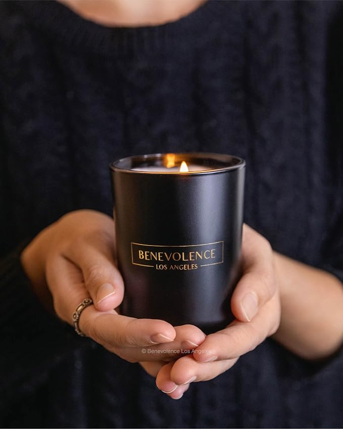Benevolence LA Clearance Candle Rose & Sandalwood Christmas Scented Candles | - Image 6