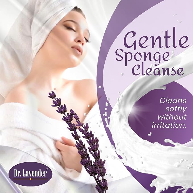 Soap Infused Sponge Scrubber – Farm Fresh Lavender Essential Oil – 2-in-1 - Image 2