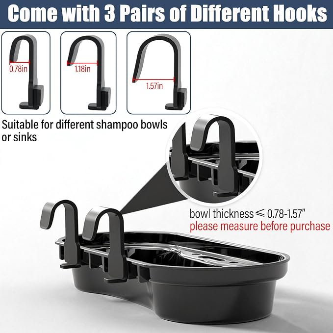 Salon Storage Rack Shampoo Bottle Shelf Shampoo Bowl Tray to Hold Color Bowls - Image 4