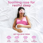 16 Pack Rose Steam Eye Mask for Dryness, Strain & Relaxation, Heated Eye Mask - Image 2