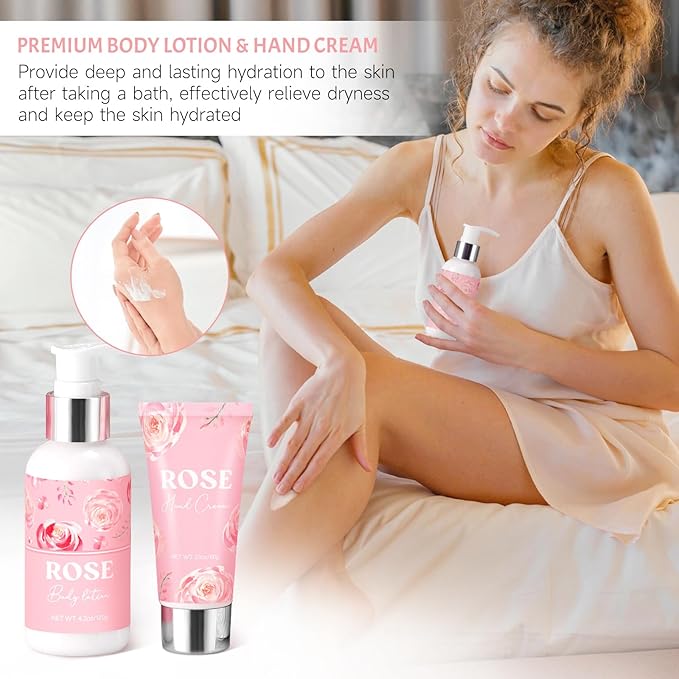 Mothers Day Gifts for Mom, Birthday Gifts for Women, Rose Relaxing Spa Gift - Image 6