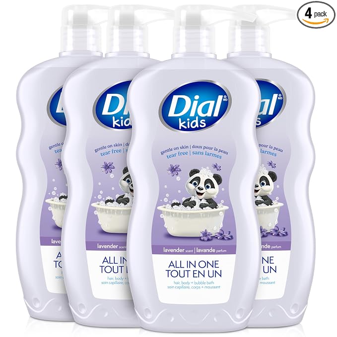 Dial Kids 3-in-1 Body+Hair+Bubble Bath, Lavender Scent, 24 fl oz by DialSoap