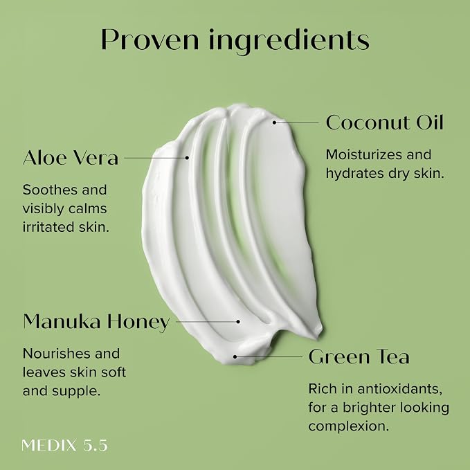Medix 5.5 Men & Women Coconut Body Lotion + Manuka Honey Cream | Natural - Image 3