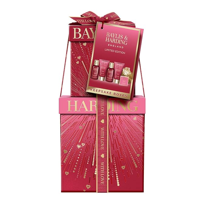 Baylis & Harding Midnight Cherry Luxury Pamper Present Gift Set - Image 2